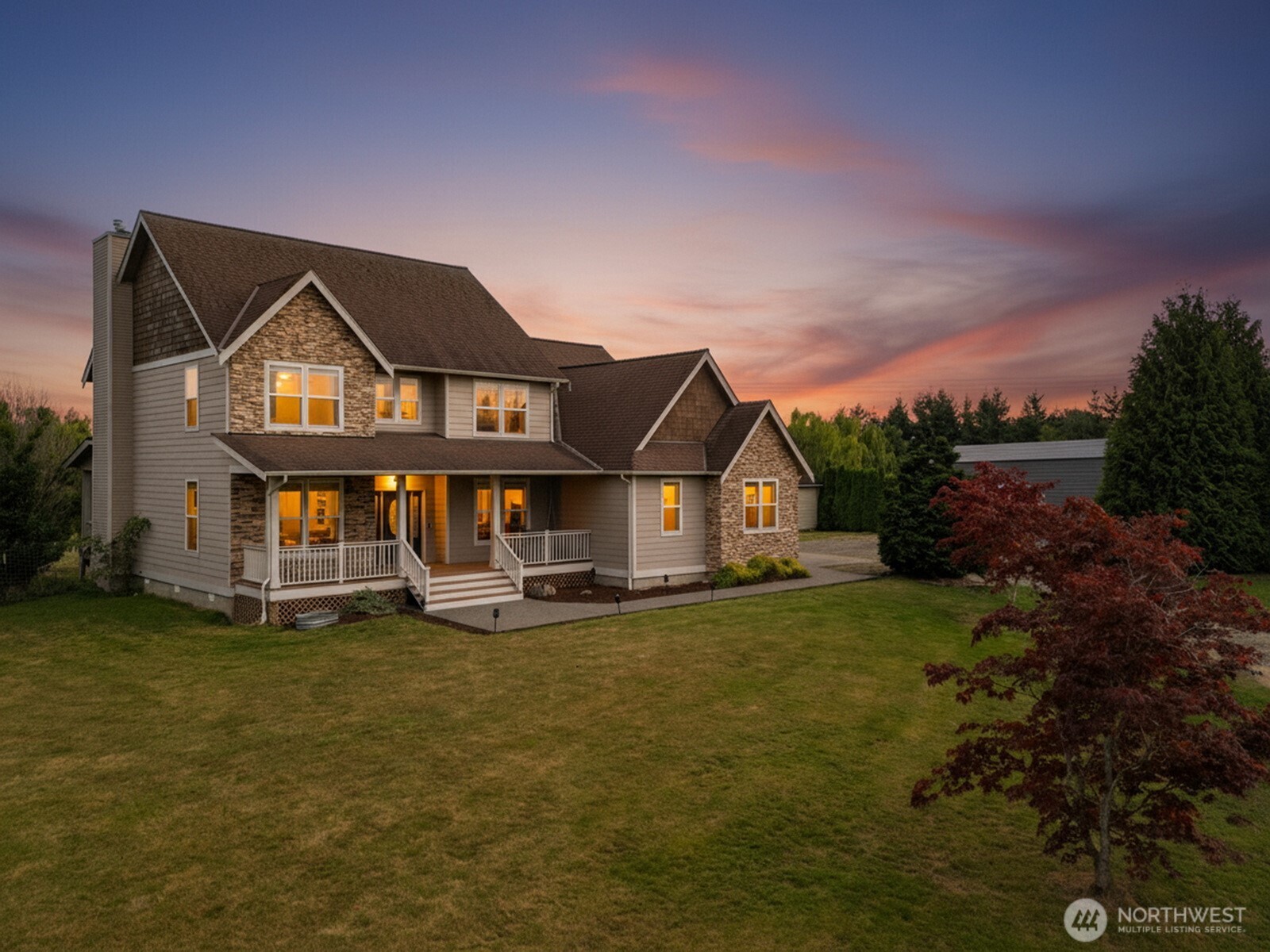 6729 Hawk Ridge Drive Ferndale, WA 98248 - Photo 38 of 40 a front view of a house with a yard