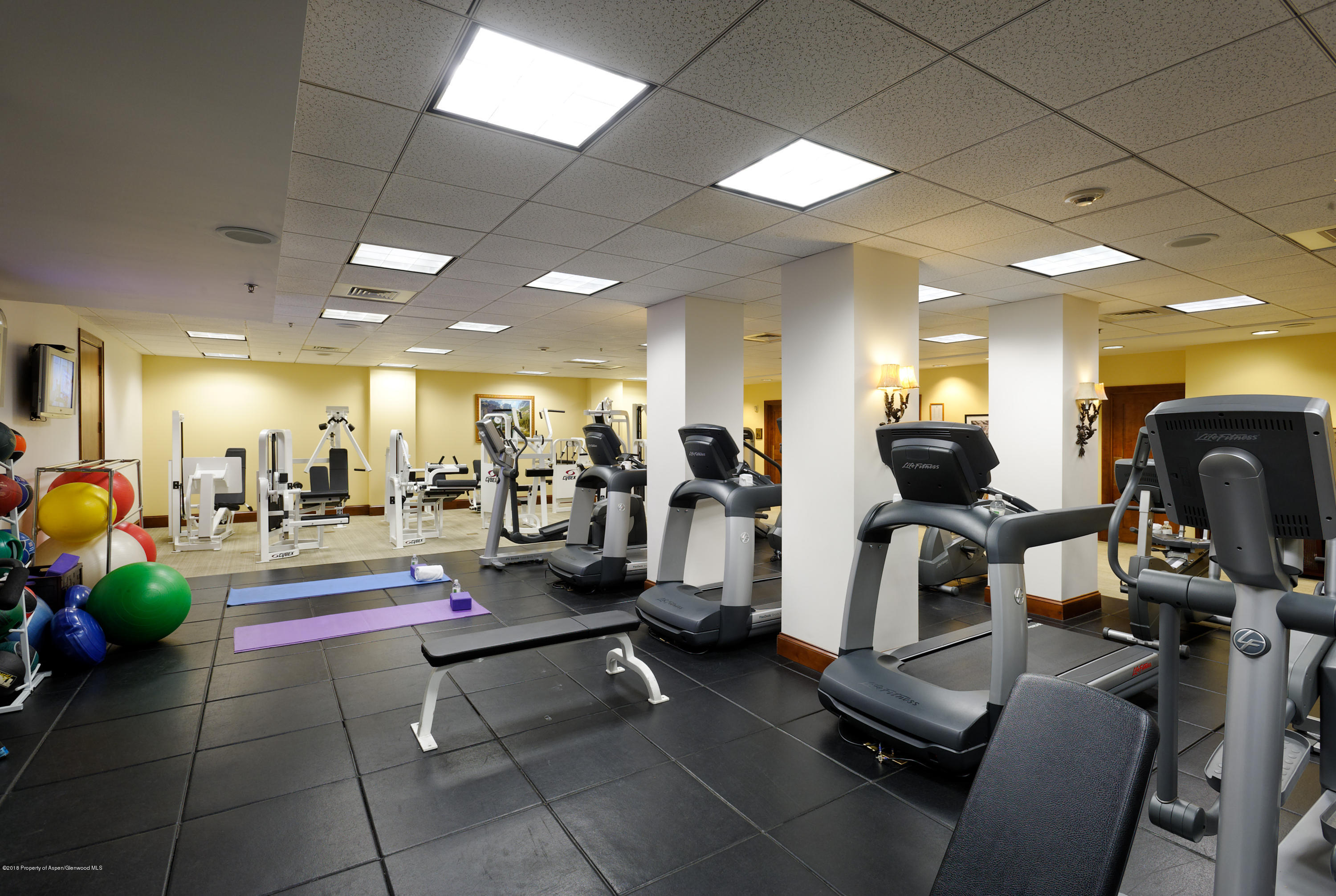 39 Boomerang Road, Unit 8216 SUMMER INTEREST 8 Aspen, CO 81611 - Photo 21 of 27 a view of a room with gym equipment