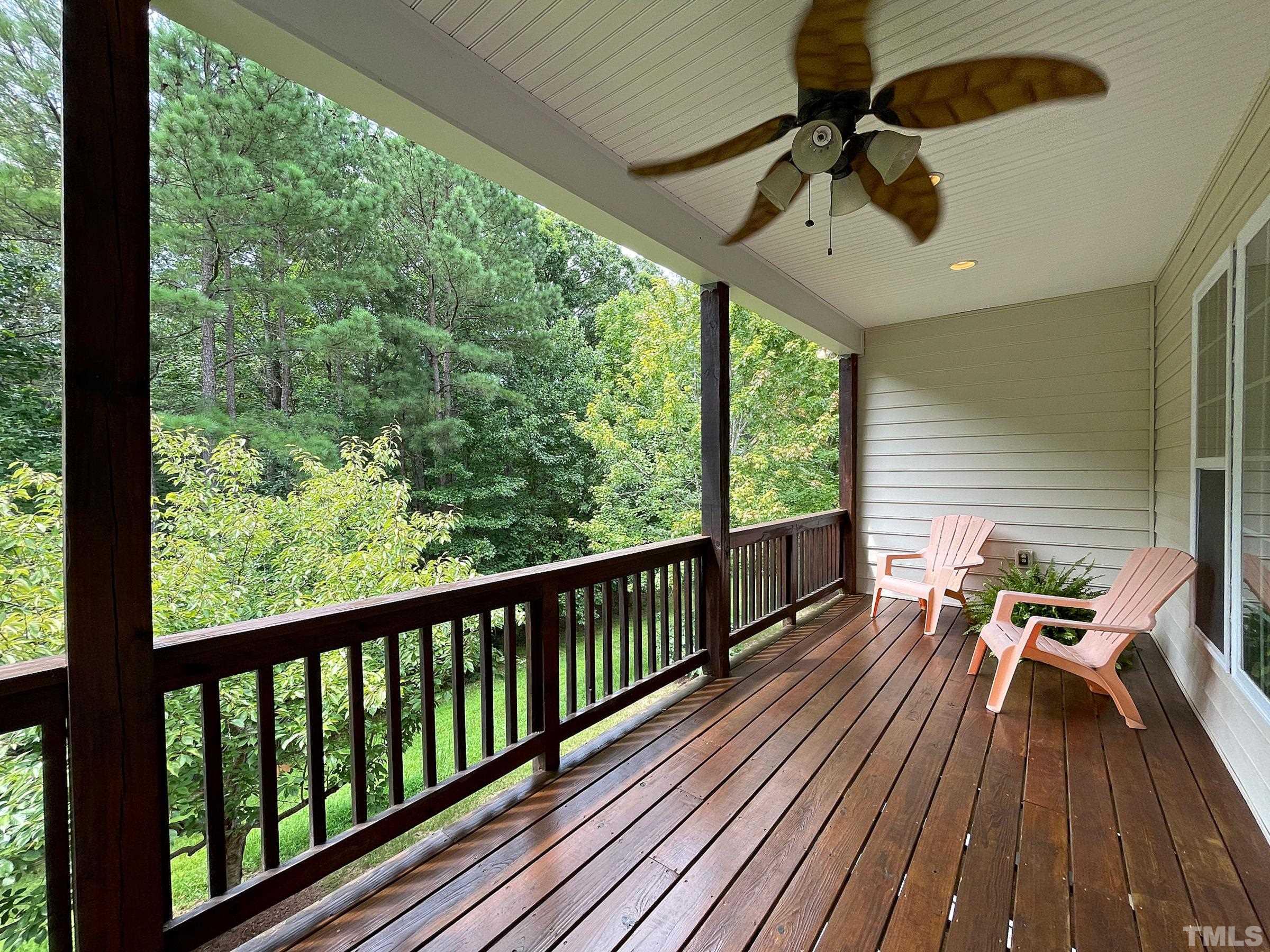 207 Beckingham Loop Cary, NC 27519 - Photo 28 of 40 a view of a balcony with furniture and wooden floor