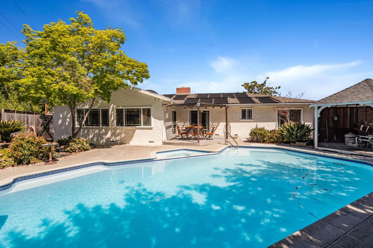 2696 Birchtree Lane Santa Clara, CA 95051 - Photo 37 of 56 a view of a house with swimming pool