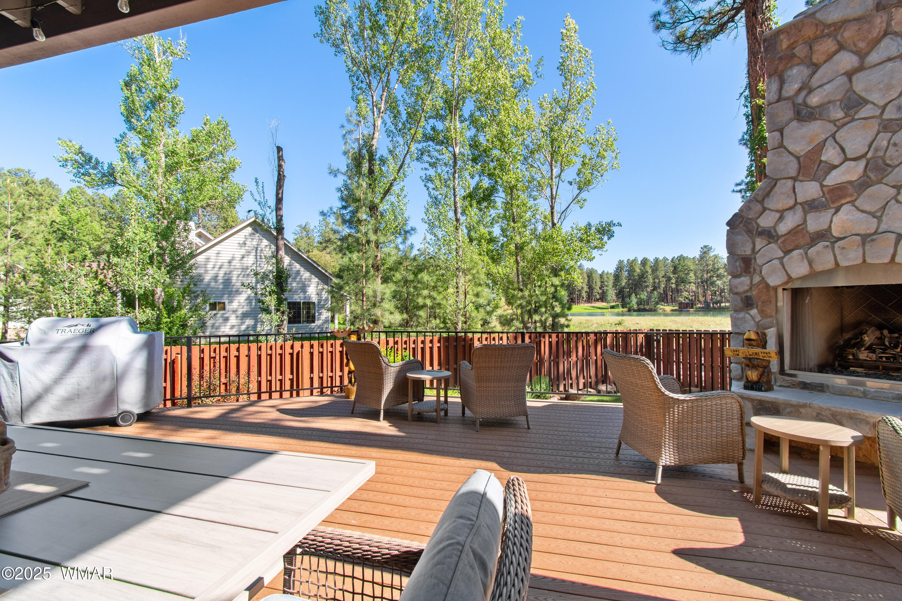 8173 White Oak Road Pinetop, AZ 85935 - Photo 6 of 79 Open Deck w/ Fireplace
