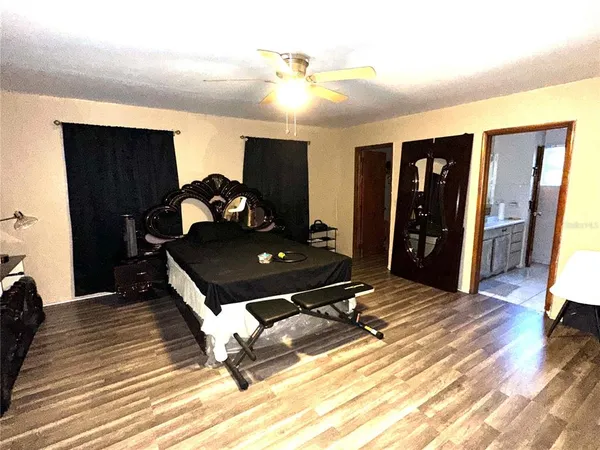 a living room with a couch and a table