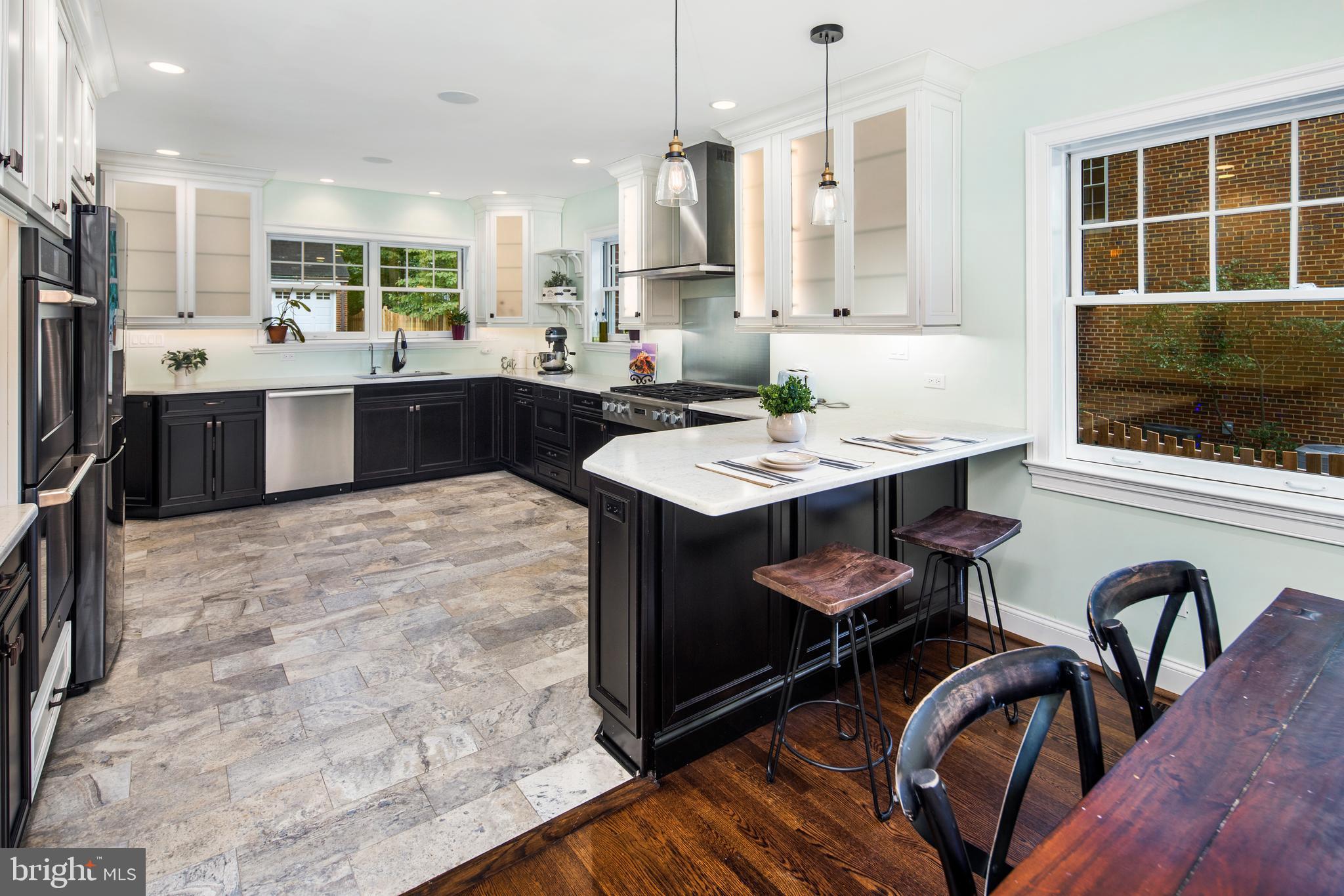 9206 Crosby Road Silver Spring, MD 20910 - Photo 6 of 44 Chef's Kitchen with High-End Quartz Counters