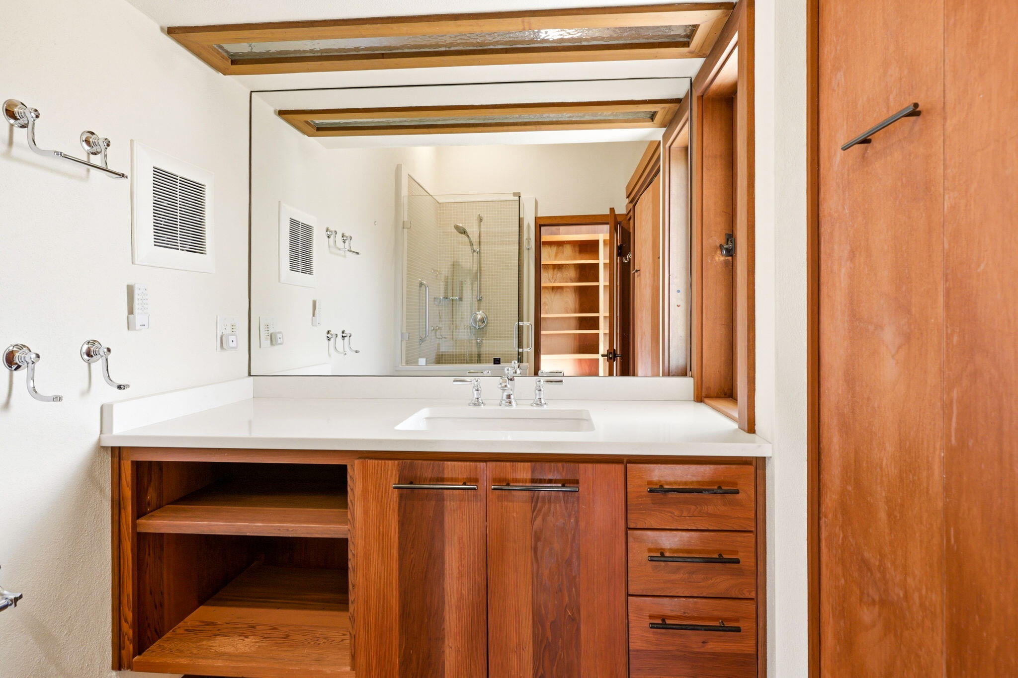 155 Terrace Street Ashland, OR 97520 - Photo 66 of 93 a bathroom with a sink and a mirror