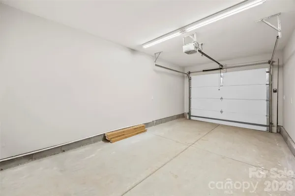 a view of a garage