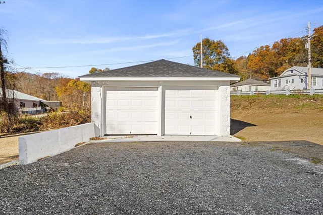 a house view with a garden space