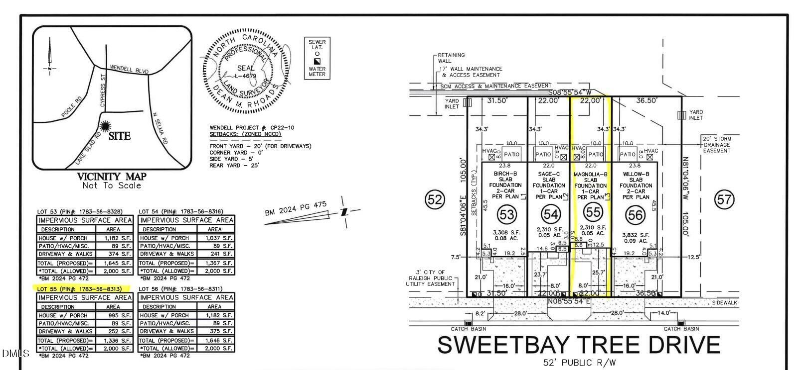 323 Sweetbay Tree Drive Wendell, NC 27591 - Photo 5 of 33 PLOT PLAN
