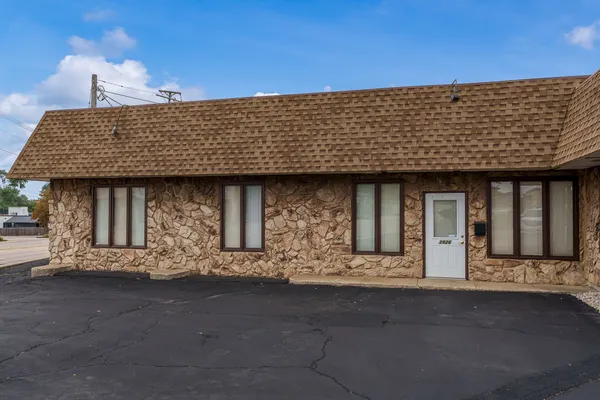 a front view of a house