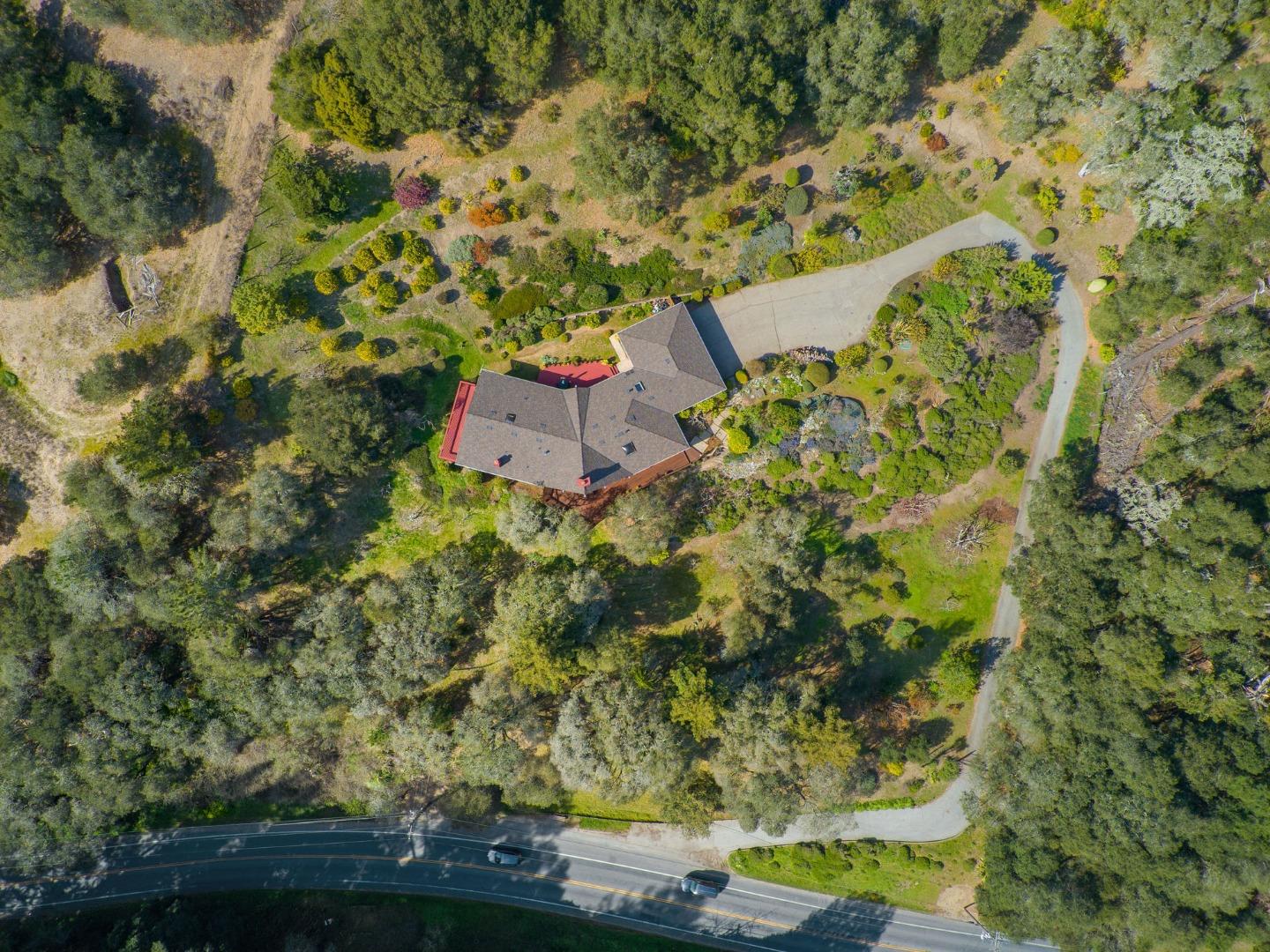 5310 Freedom Boulevard Aptos, CA 95003 - Photo 93 of 100 an aerial view of a house with a yard
