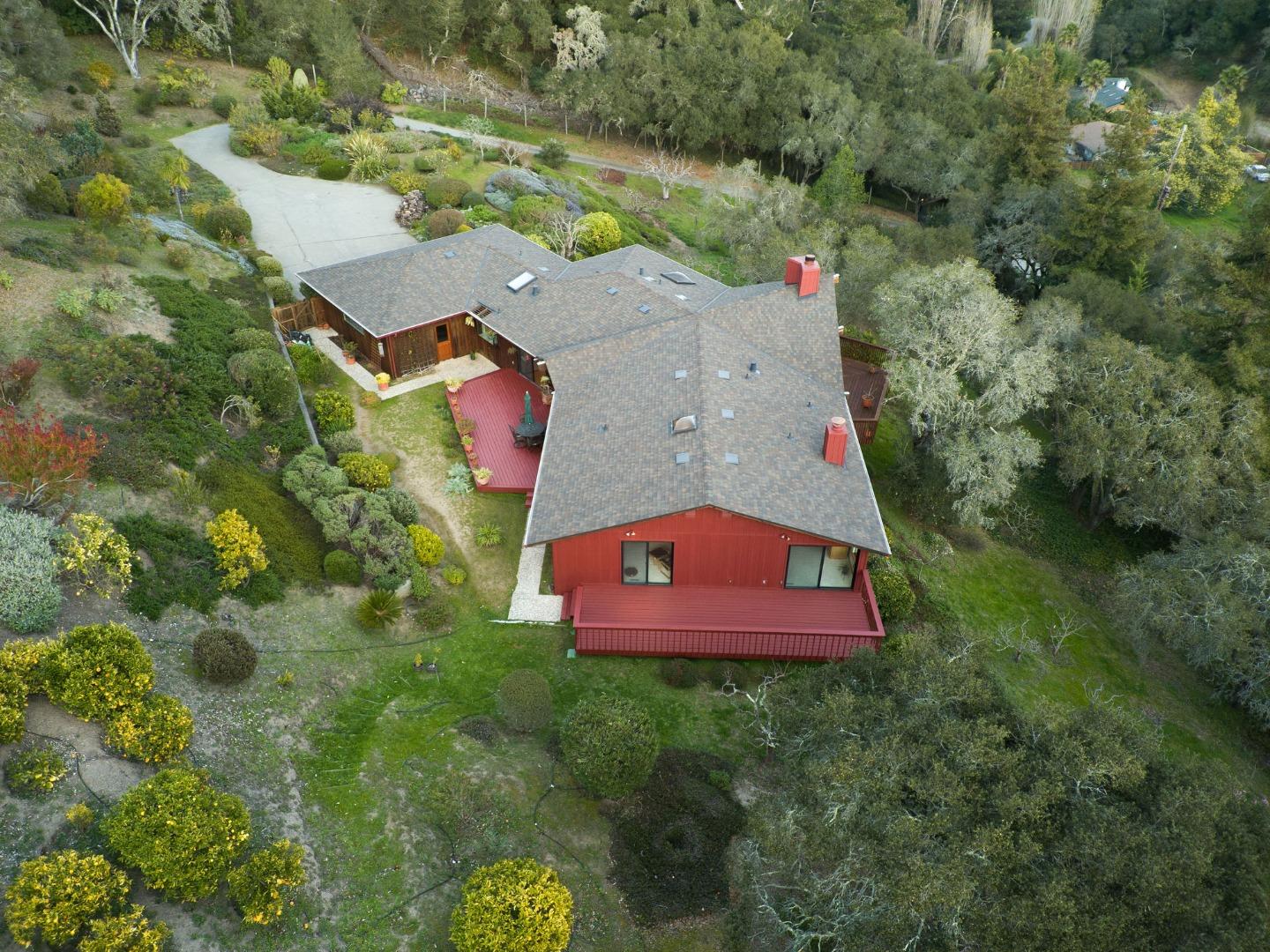 5310 Freedom Boulevard Aptos, CA 95003 - Photo 99 of 100 an aerial view of residential house with outdoor space and swimming pool