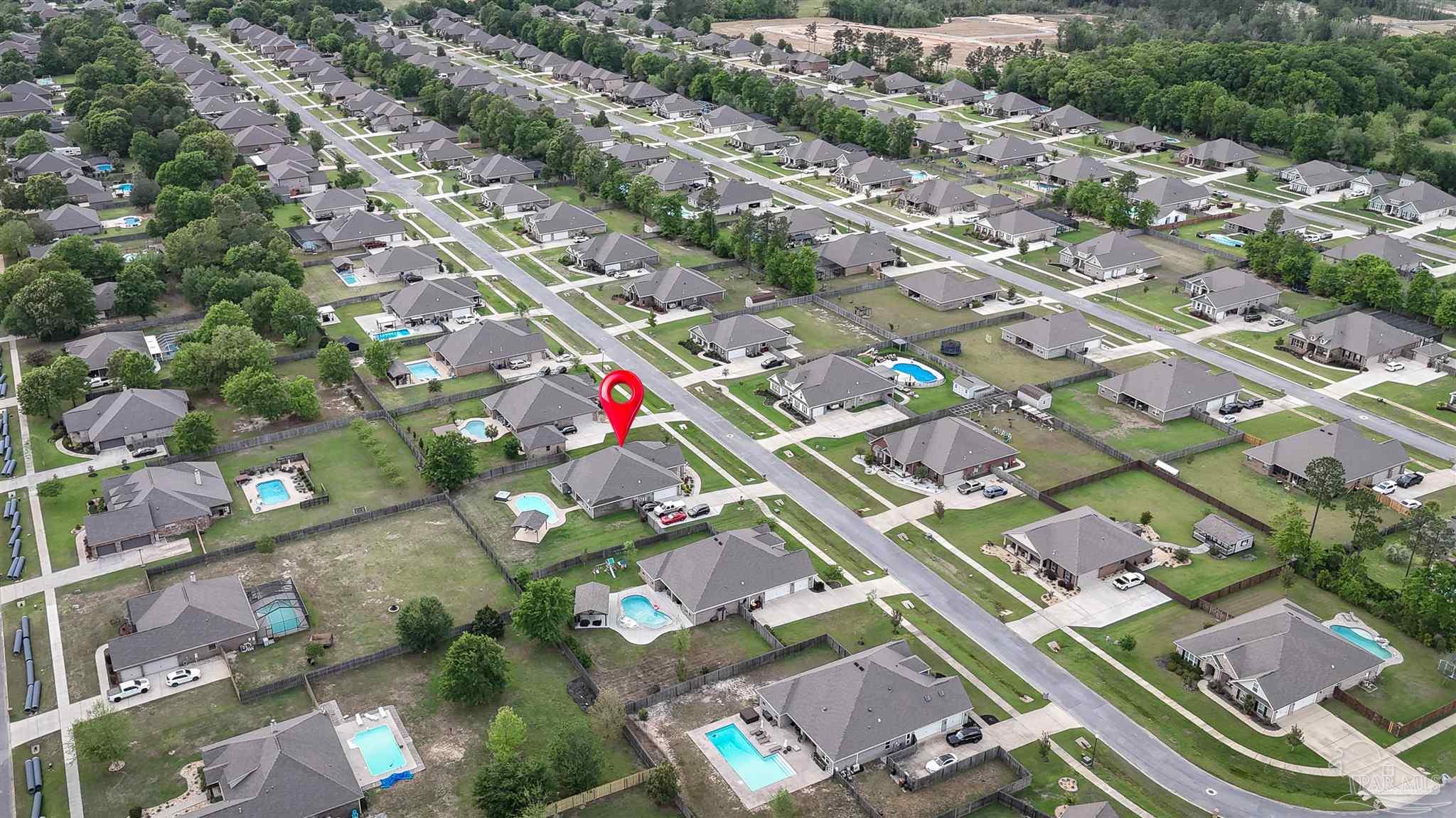 2759 Gemstone Circle Pace, FL 32571 - Photo 35 of 36 an aerial view of a city