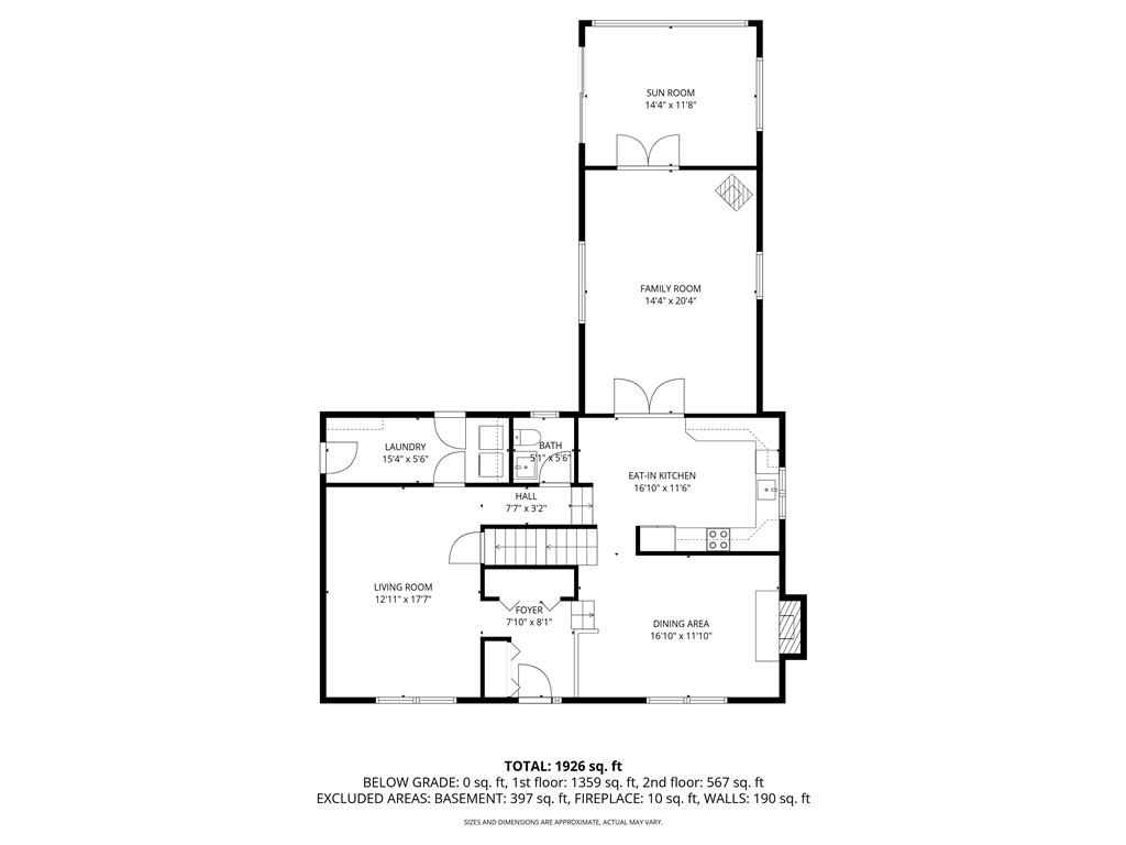 81 Rolling Acres Road Southport, NY 14871 - Photo 41 of 43 Floor plan of main floor