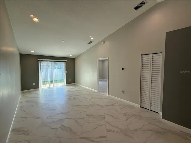 a view of an empty room