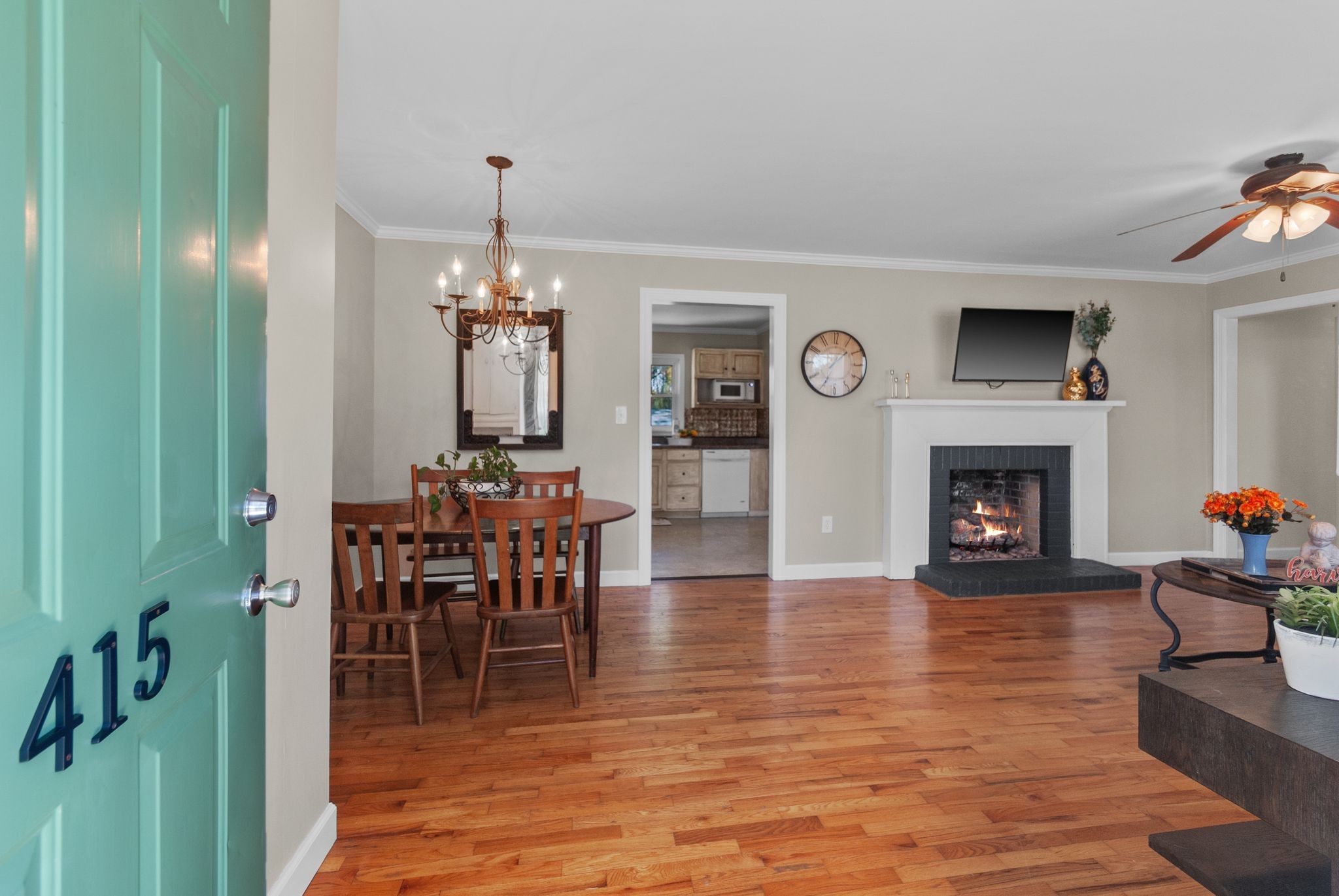 415 South Ingram Street Pulaski, TN 38478 - Photo 5 of 33 a view of a livingroom with furniture window and fireplace