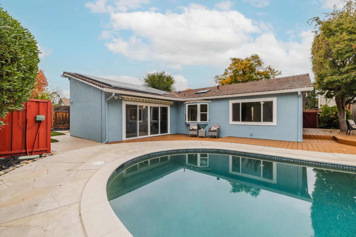 756 Acorn Court San Ramon, CA 94583 - Photo 31 of 33 a white house that has a large pool in front of it