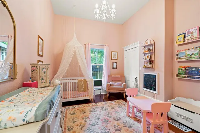 a bed room with a bed and a couch