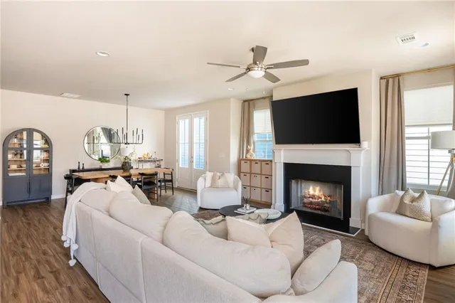 a living room with furniture and window