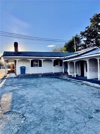 front view of a house with a porch