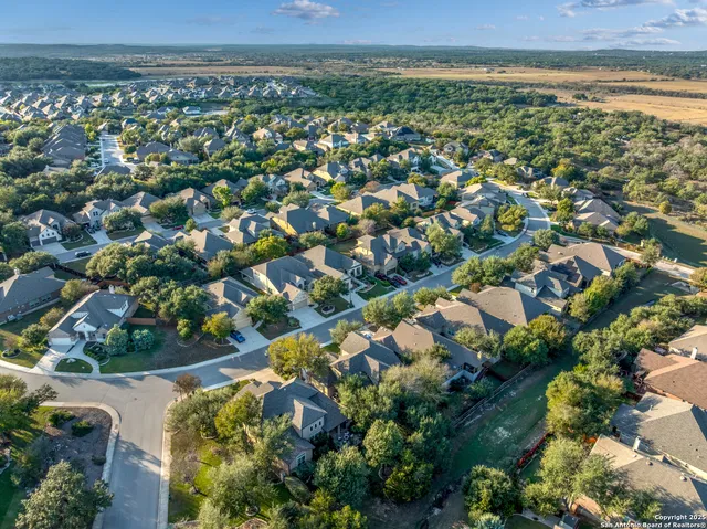 an aerial view of a city