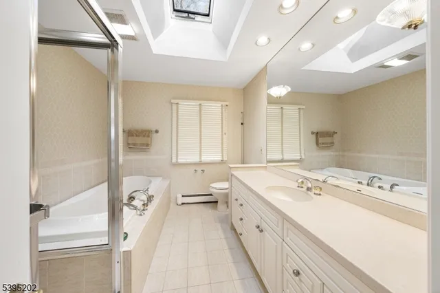 a bathroom with a sink a toilet and a shower