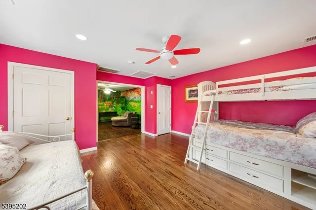 a bed room with a bed and a couch