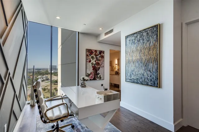 a view of a livingroom with furniture and window