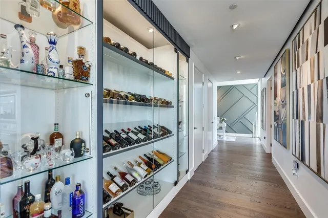 a very nice looking room with wooden floor