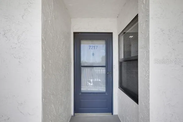 a view of front door