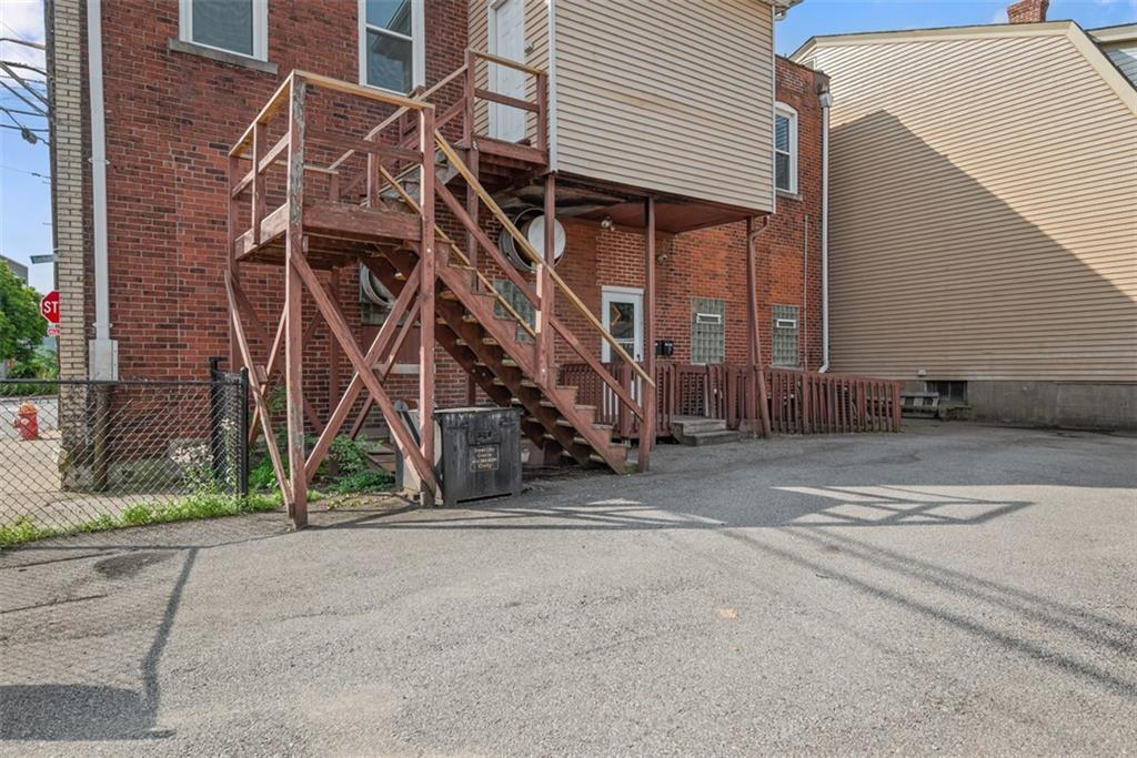 1442 Lowrie Street Pittsburgh, PA 15212 - Photo 6 of 39 Rear entry and apartment staircase.
