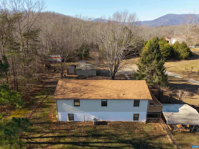 a aerial view of a house
