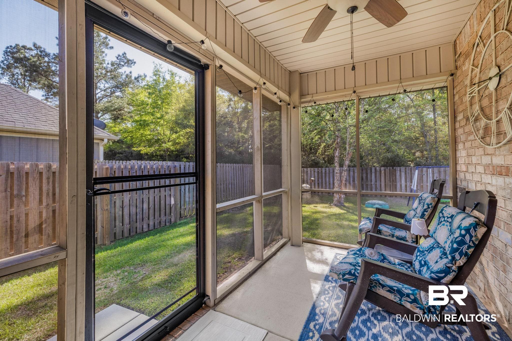 22043 Garland Loop Silverhill, AL 36576 - Photo 31 of 41 Sunroom with a ceiling fan