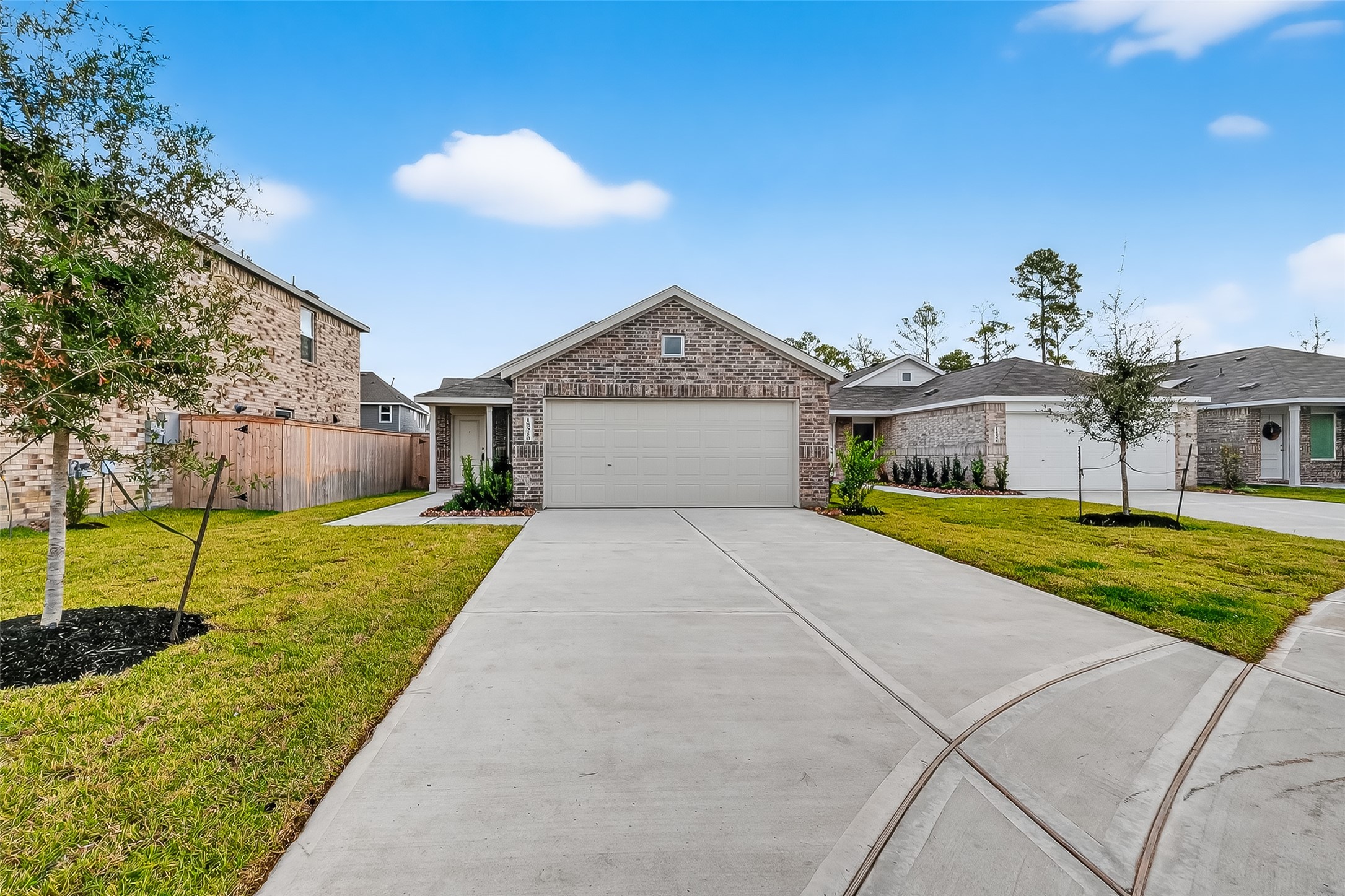 18510 Autumn Hts Lane Crosby, TX 77532 - Photo 1 of 29 a front view of a house with a yard