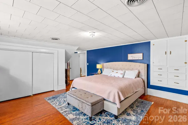 a room with a table and chairs