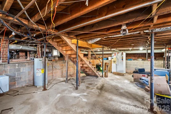 a view of a brick house with a window