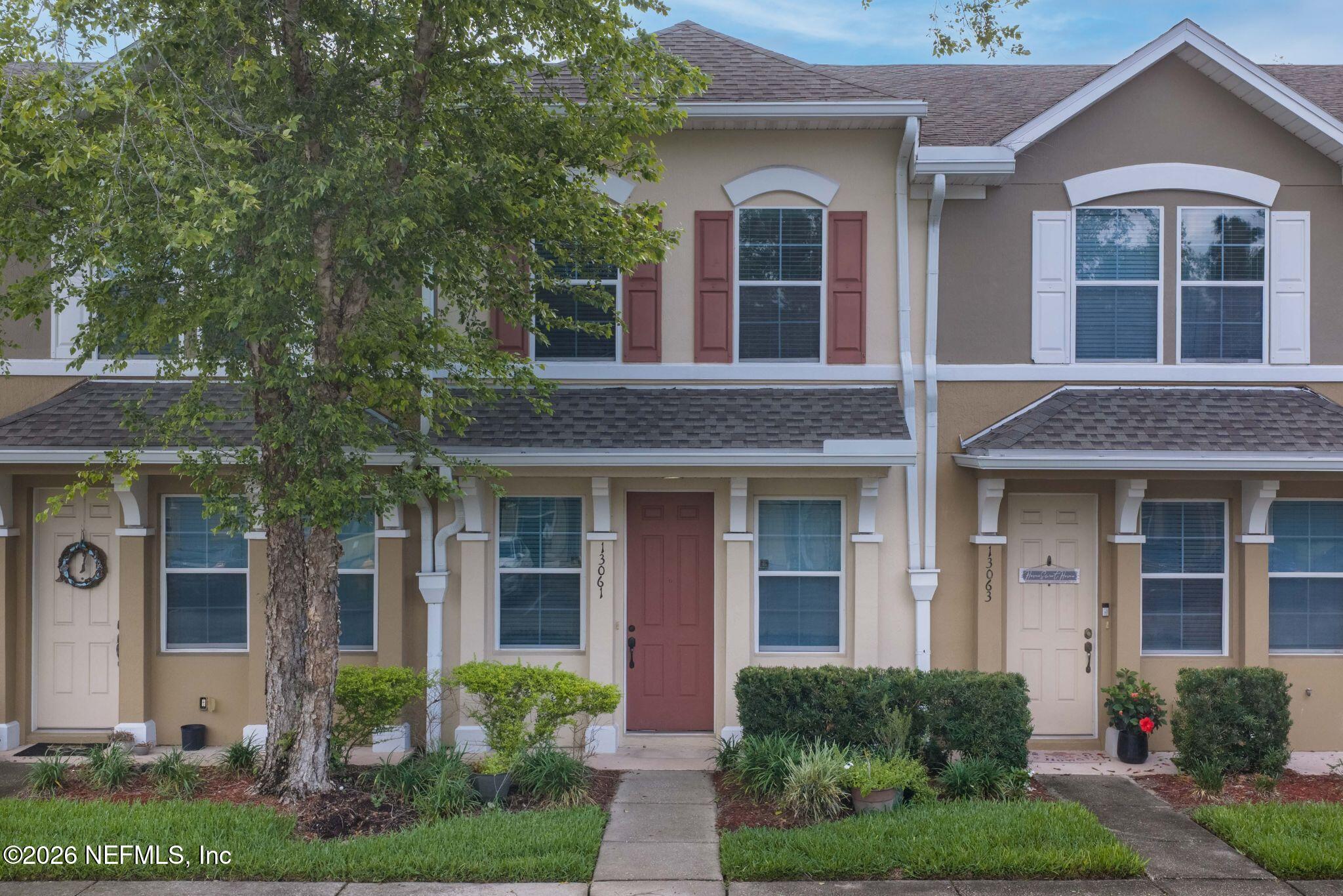 Front of townhome