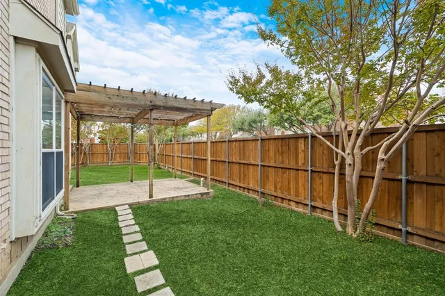 a view of outdoor space with garden