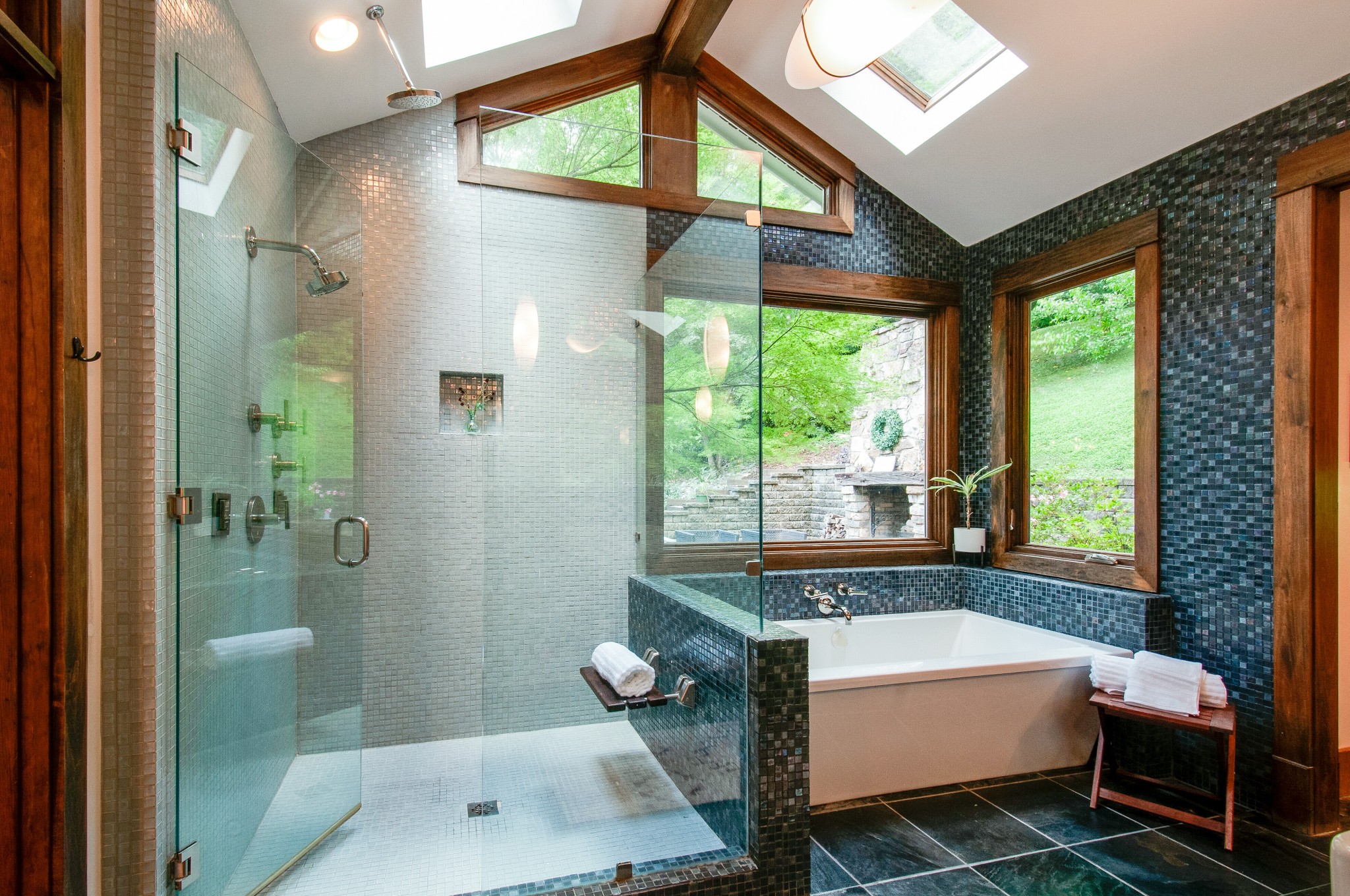751 Rodney Drive Nashville, TN 37205 - Photo 24 of 50 a bathroom with a tub a sink and a shower
