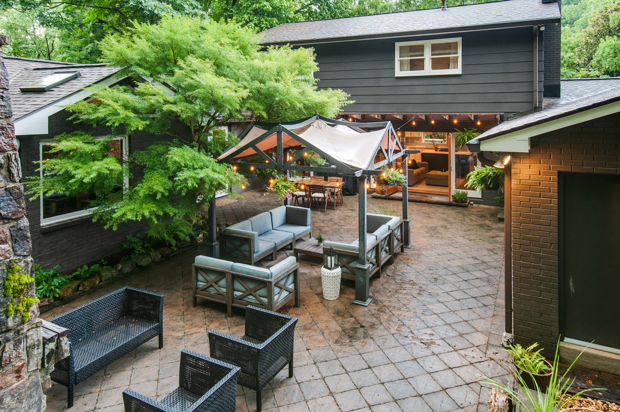 751 Rodney Drive Nashville, TN 37205 - Photo 45 of 50 a backyard of a house with seating space