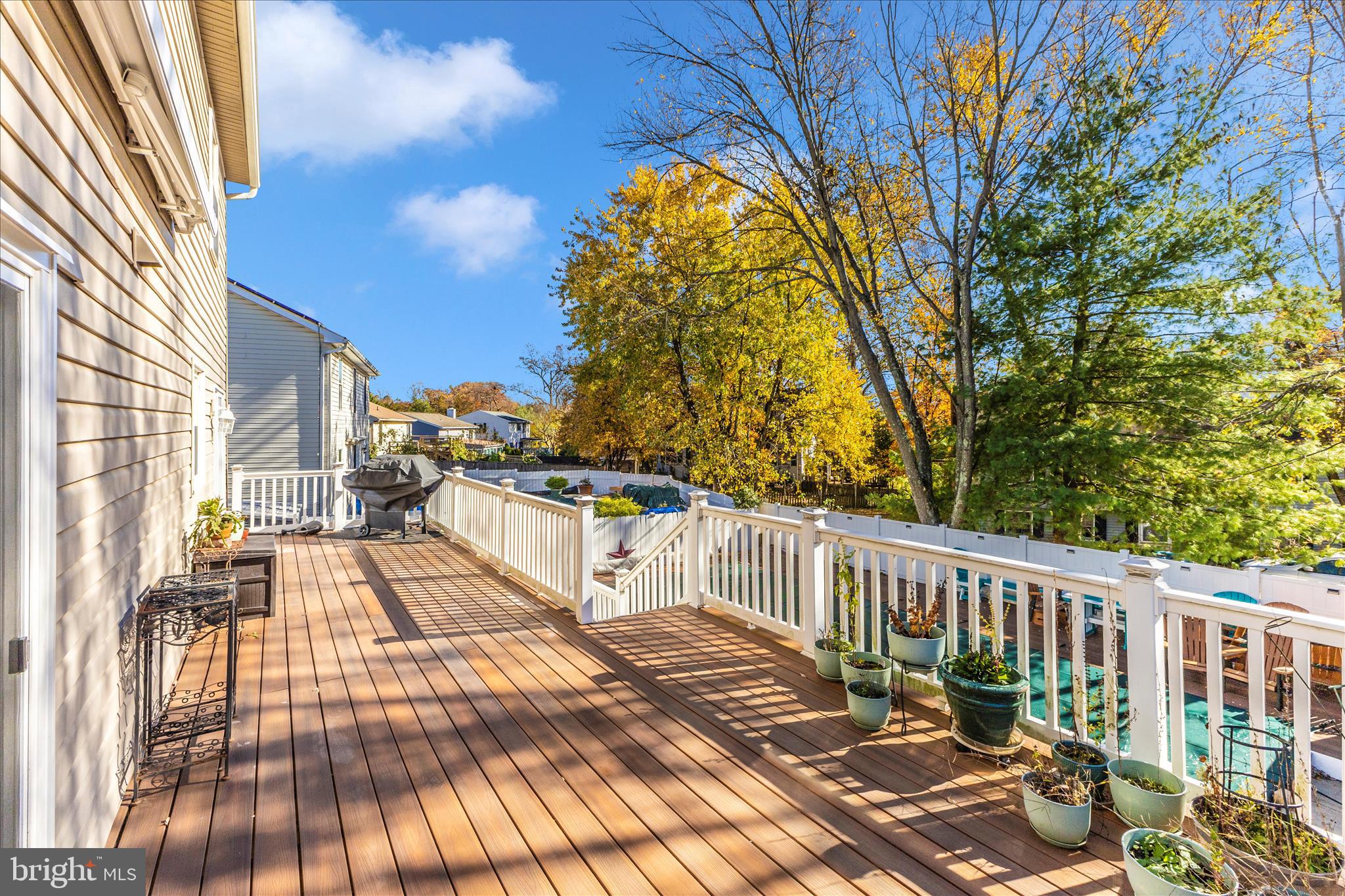 3919 Link Avenue Nottingham, MD 21236 - Photo 53 of 63 a view of a balcony with wooden floor and fence