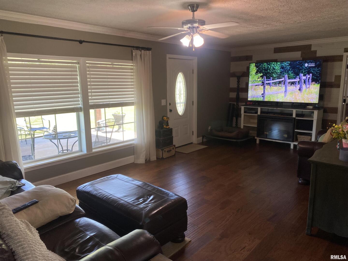1640 Pleasant Ridge Road Vienna, IL 62995 - Photo 15 of 77 a living room with furniture and a flat screen tv