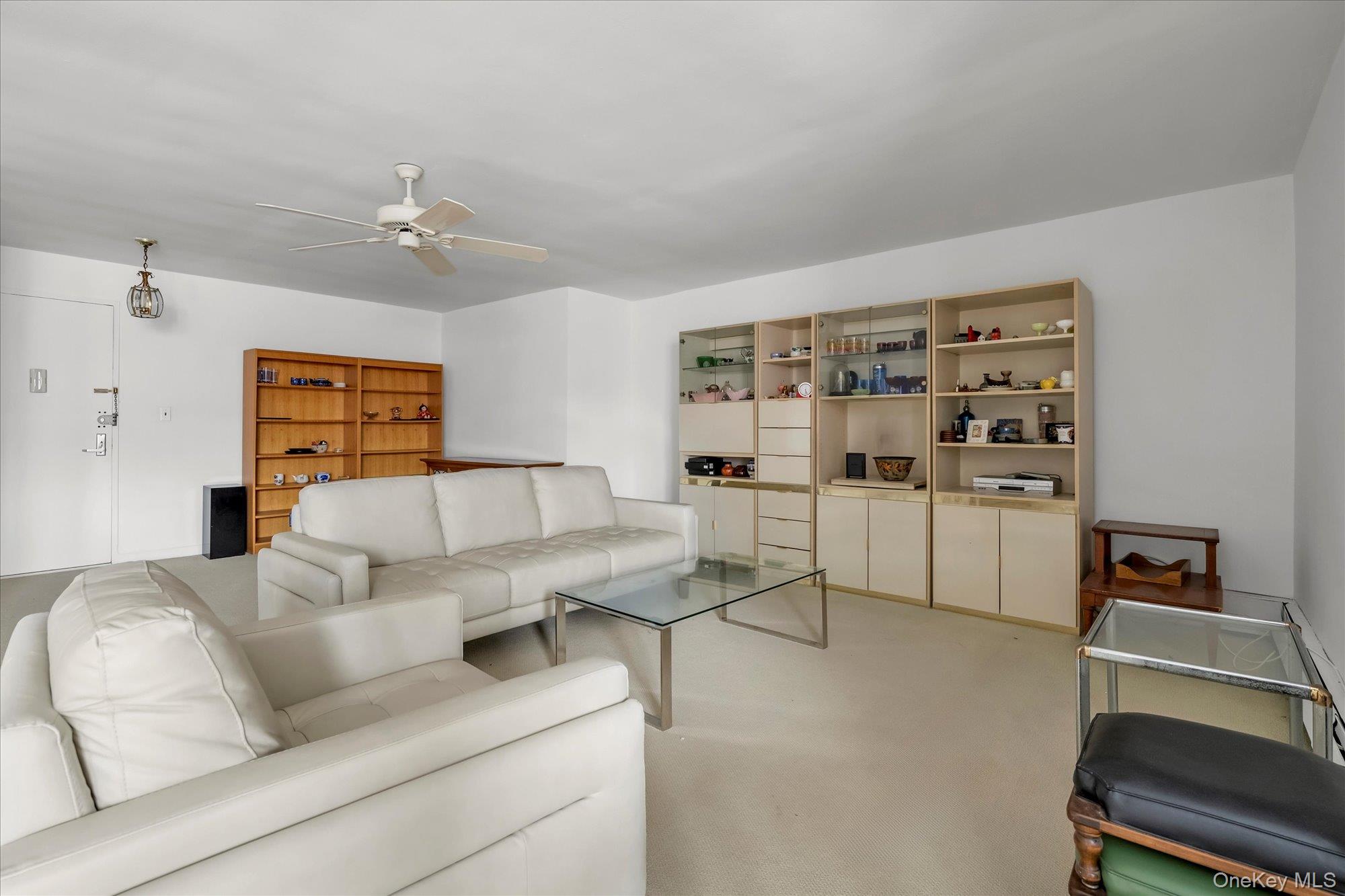 25 Chapel Place, Unit 3N Great Neck, NY 11021 - Photo 4 of 23 a living room with furniture a rug and white walls