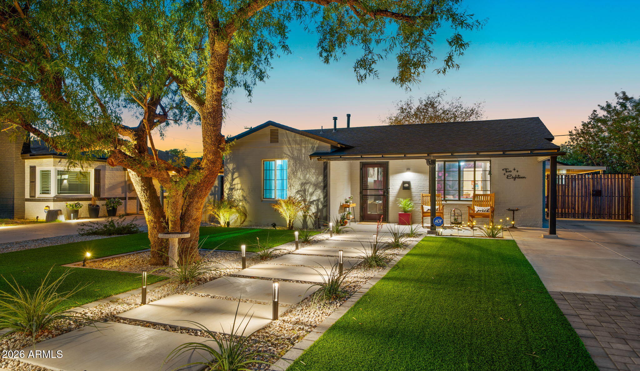 218 West Roma Avenue Phoenix, AZ 85013 - Photo 1 of 50 Welcoming Front Exterior at Twilight