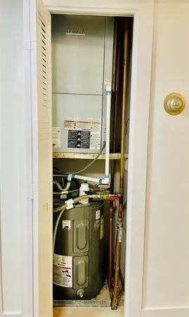 a utility room with washer and dryer