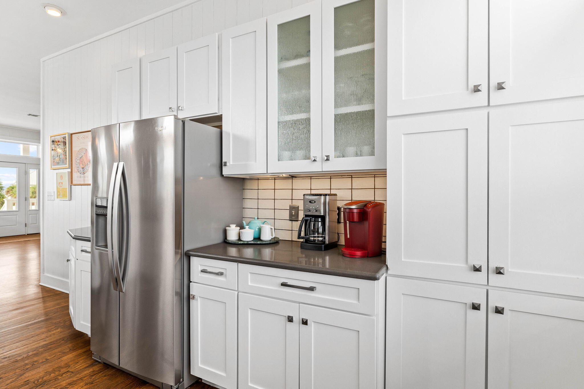 49 Sandy Lane Santa Rosa Beach, FL 32459 - Photo 13 of 73 a kitchen with stainless steel appliances a refrigerator and cabinets