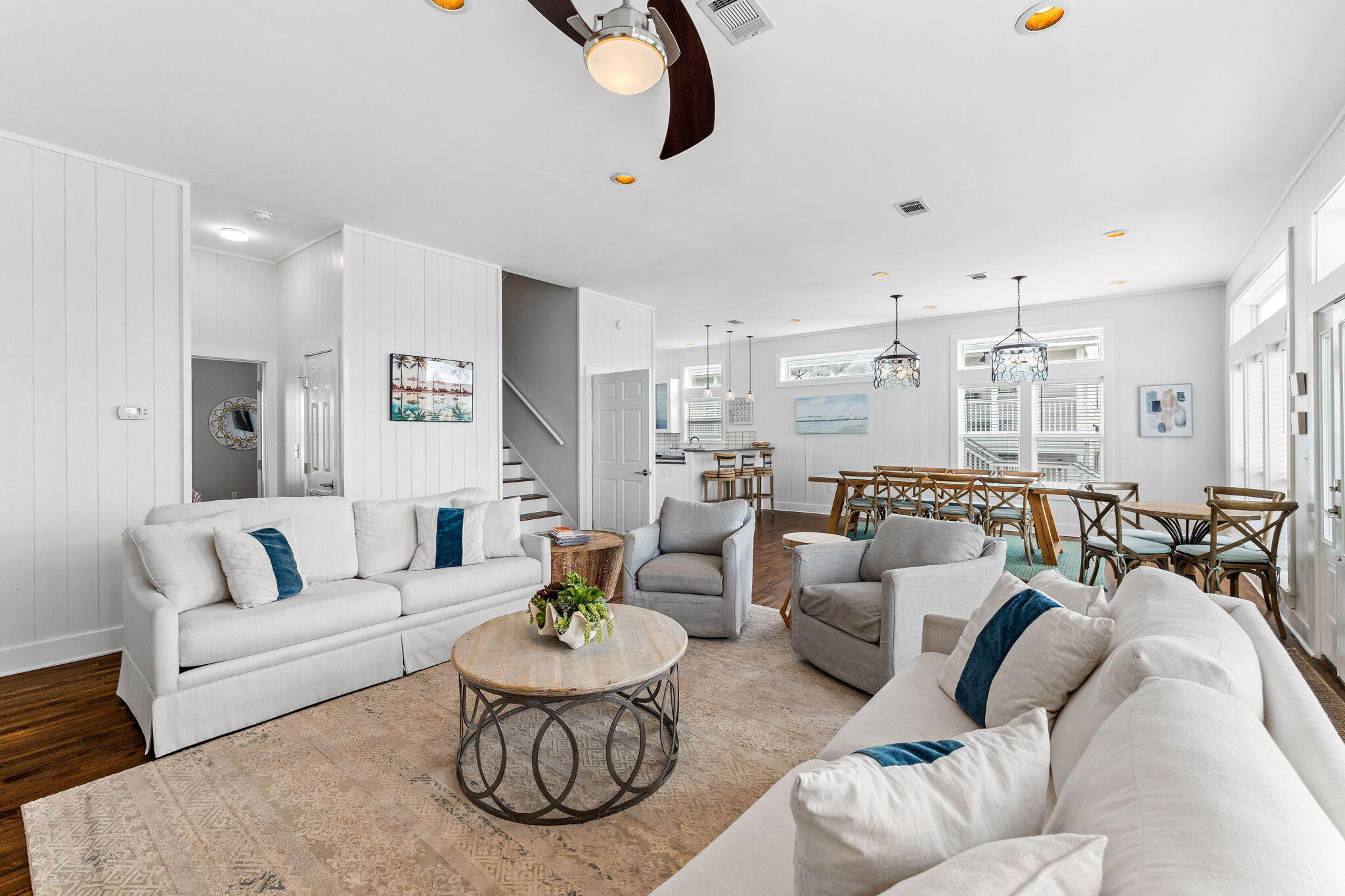 49 Sandy Lane Santa Rosa Beach, FL 32459 - Photo 18 of 73 a living room with furniture kitchen view and a table