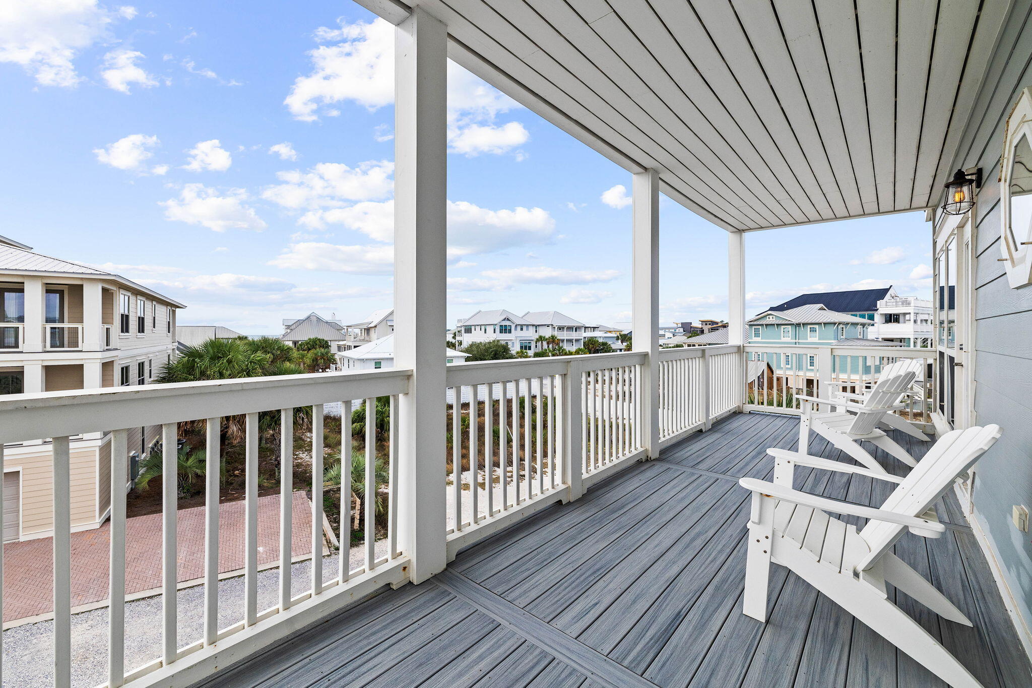 49 Sandy Lane Santa Rosa Beach, FL 32459 - Photo 28 of 73 a view of a balcony with chairs