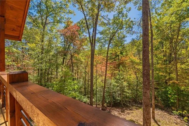a view of a door and an outdoor space