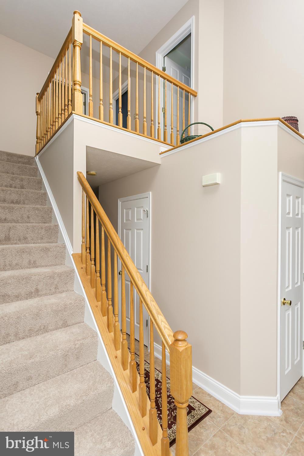 STAIRWAY AND LANDING WITH NEW CARPET