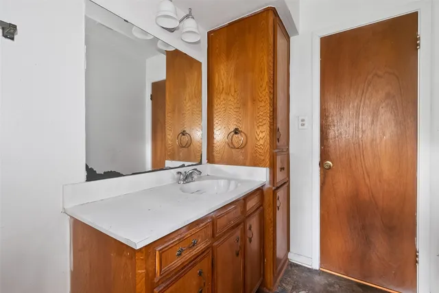 a view of yard with swimming pool and trees