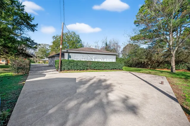 a view of a big room with wooden floor